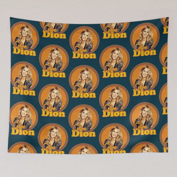 Item preview, Retro Celine Dion Portrait Fan Art Tribute designed and sold by SandraTorrez.