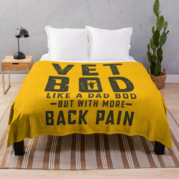 Item preview, Vet Bod, Funny Veteran Dad Bod  designed and sold by DesignDenDo ⭐⭐⭐⭐⭐.