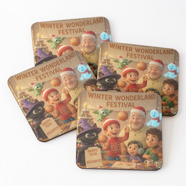 Item preview, Winter Wonderland Family Festival – Cute Holiday Cartoon Design designed and sold by Moatasem Abo alrob.