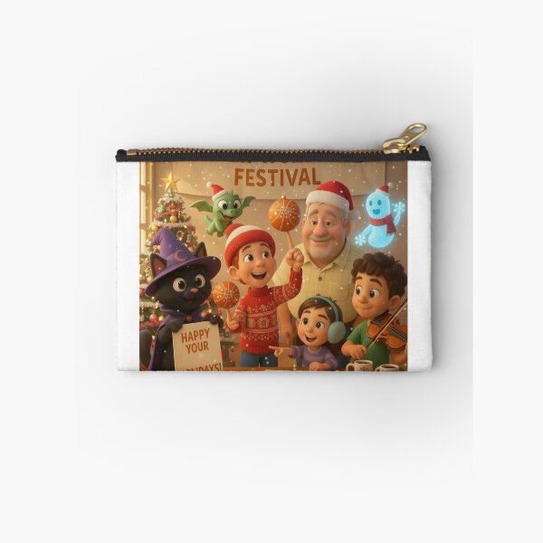 Item preview, Winter Wonderland Family Festival – Cute Holiday Cartoon Design designed and sold by Moatasem Abo alrob.