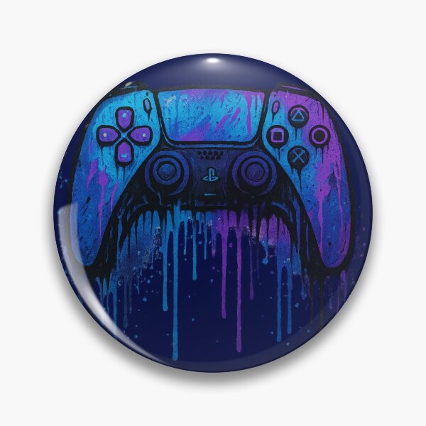 Item preview,  Graffiti Gamer Controller – PS5 Style Dripping Design designed and sold by FandomFunStudio.
