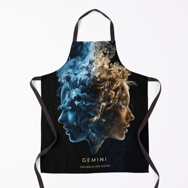 Item preview, Gemini – Two Minds, One Destiny | Zodiac Art Print designed and sold by VisionaryVeils.