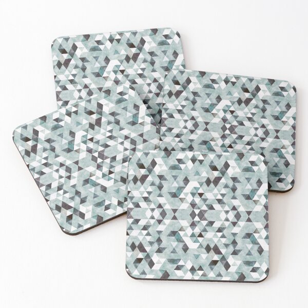 Item preview, Abstract Geometric Watercolor Triangle Pattern in Gray designed and sold by Petra Lang.