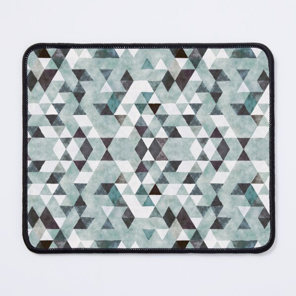 Item preview, Abstract Geometric Watercolor Triangle Pattern in Gray designed and sold by Petra Lang.