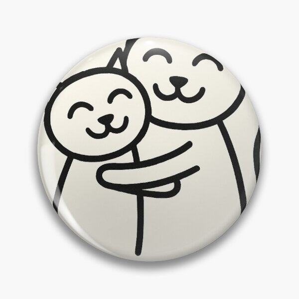 Item preview, Best friends, cats, cartoon designed and sold by Grimtruths.