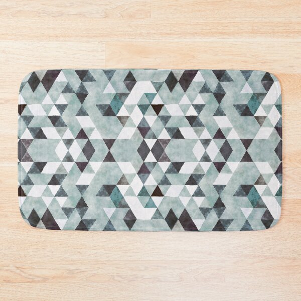 Item preview, Abstract Geometric Watercolor Triangle Pattern in Gray designed and sold by Petra Lang.