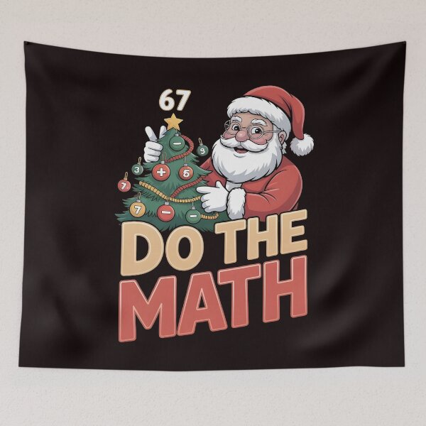Item preview, Six Seven Meme Christmas Edition – Funny Do the Math 67 Joke designed and sold by Redgiant87x.