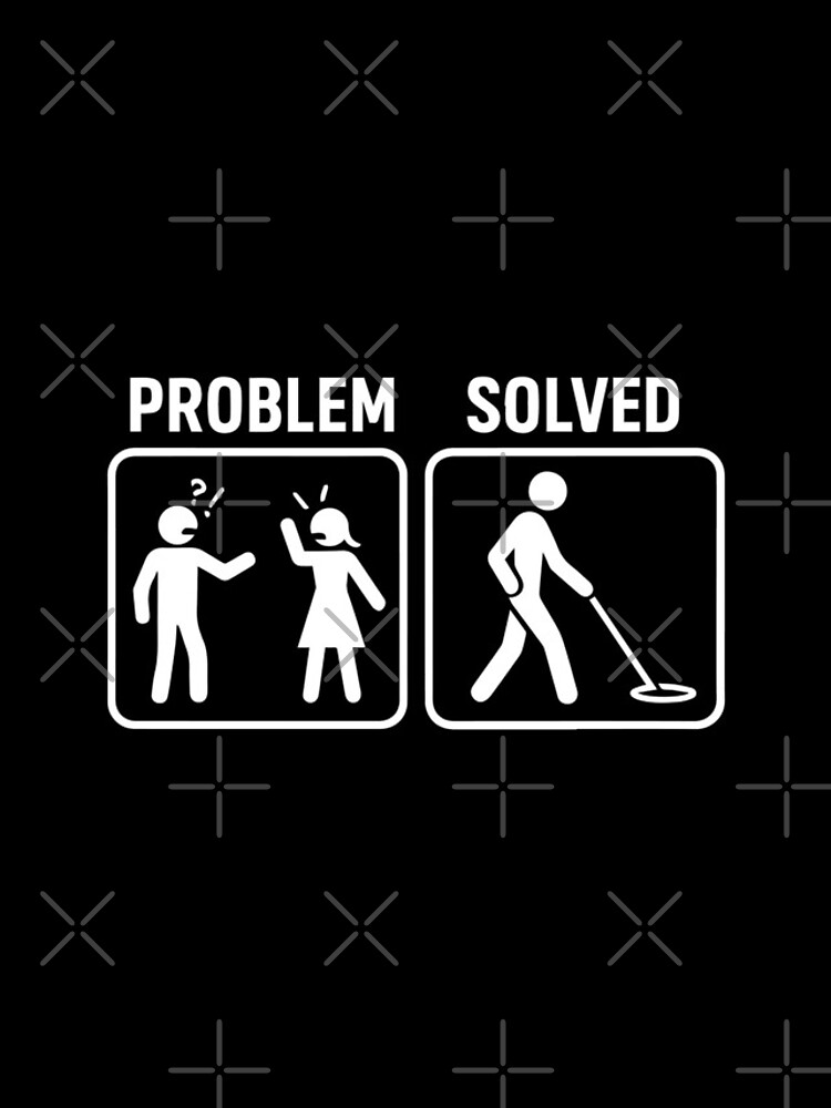 Thumbnail 4 of 4, iPhone Case, Metal Detecting Problem Solved Humor Design designed and sold by LuminOrb.