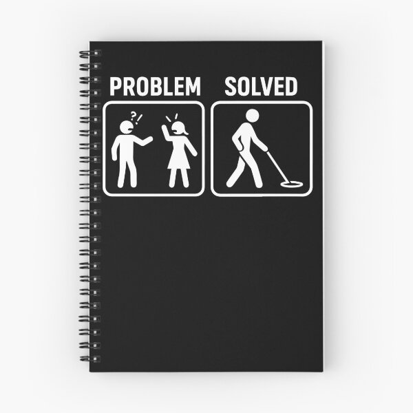 Item preview, Metal Detecting Problem Solved Humor Design designed and sold by LuminOrb.