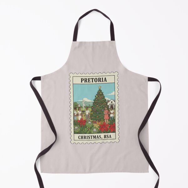 Item preview, Vintage Pretoria South Africa Christmas Stamp Illustration designed and sold by allaboutstamps.