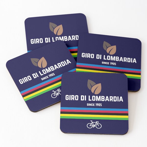 Item preview, Giro di Lombardia – Modern Minimalist Cycling Logo with Rainbow Stripe designed and sold by Mitica-Cycling.