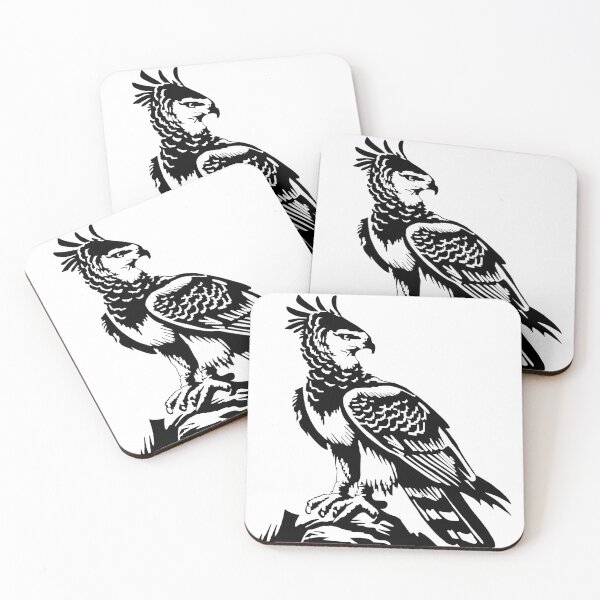 Item preview, Wild Raptor Majesty – Detailed Black & White Wildlife Illustration designed and sold by RivendellBird.