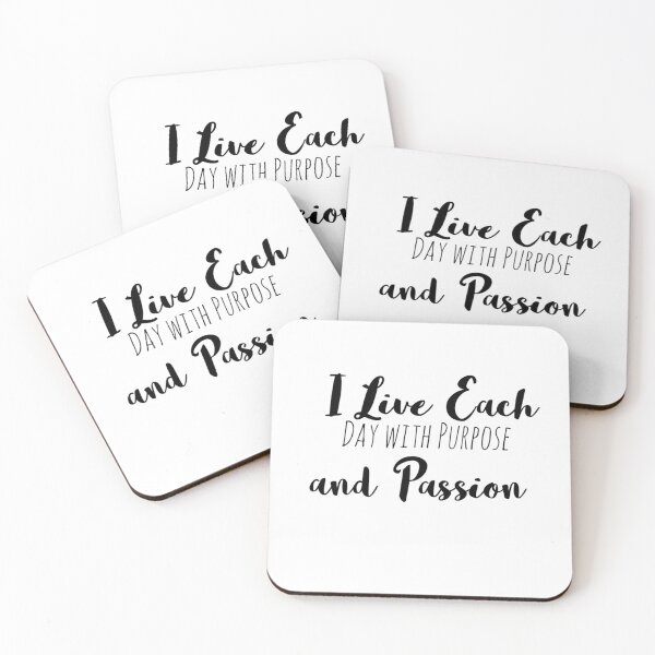 Item preview, I Live Each Day with Purpose and Passion – Purpose Affirmation designed and sold by Camila  Ardila.