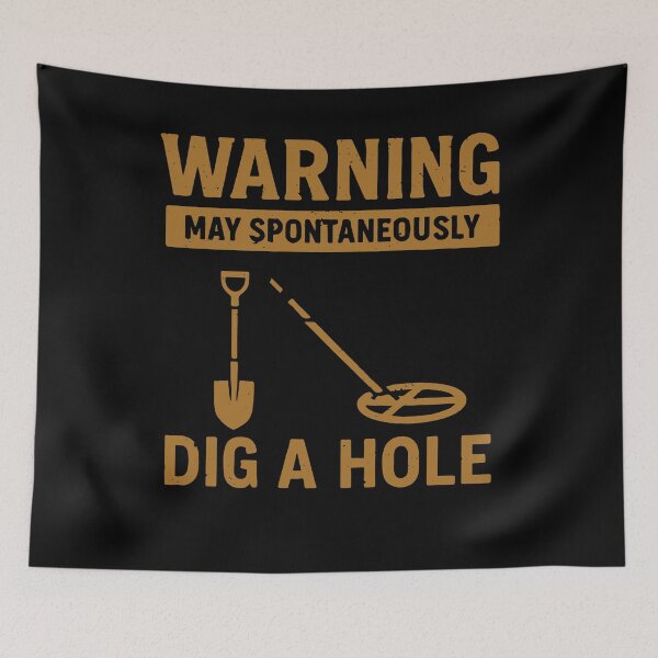 Item preview, Warning May Spontaneously Dig A Hole designed and sold by LuminOrb.