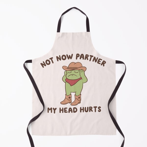 Item preview, Not Now Partner My Head Hurts Cowboy Frog designed and sold by kaybowzie.
