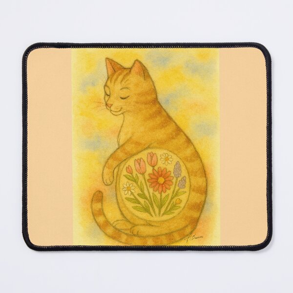 Item preview, purr in bloom designed and sold by Cushion-Crafts.