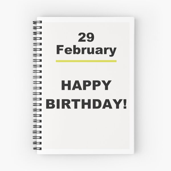 Item preview, Minimalist Happy Birthday Design — February 29 designed and sold by ariksworld.