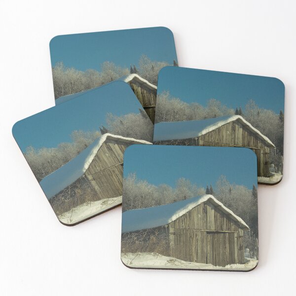 Item preview, A barn in winter during cold weather designed and sold by Production Art Manon Meilleur.