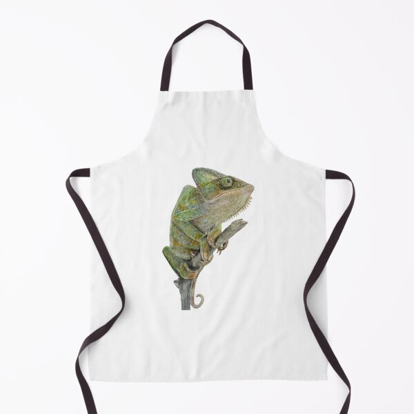 Item preview, Scientific hand painted Watercolor museum painting of chameleon lizard designed and sold by Bmoony.