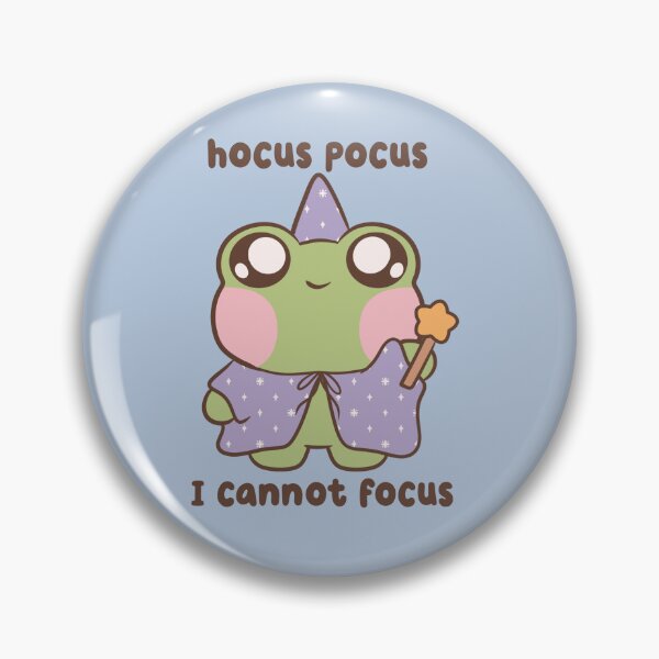 Item preview, Hocus Pocus I Cannot Focus Magic Frog designed and sold by kaybowzie.