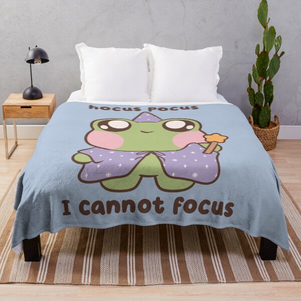 Item preview, Hocus Pocus I Cannot Focus Magic Frog designed and sold by kaybowzie.