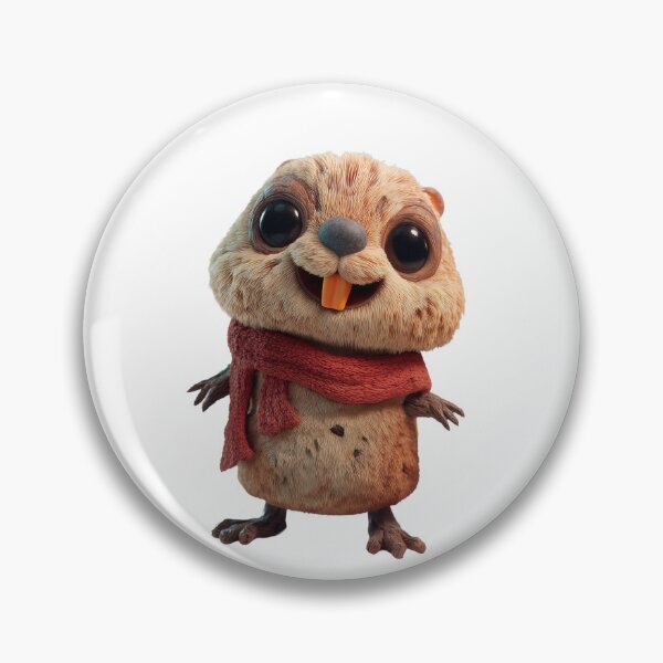 Item preview, Scruffy Winter Rodent: Cozy Scarf Survivor designed and sold by DigitalArtKiosk.