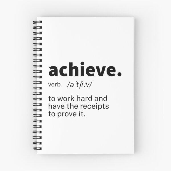 Item preview, Motivational Achieve Definition Typography Quote Design designed and sold by IronWords.