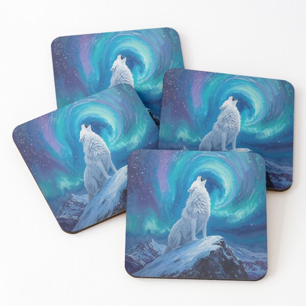 Item preview, The Aurora Wolf Guardian of the North designed and sold by apeles68.