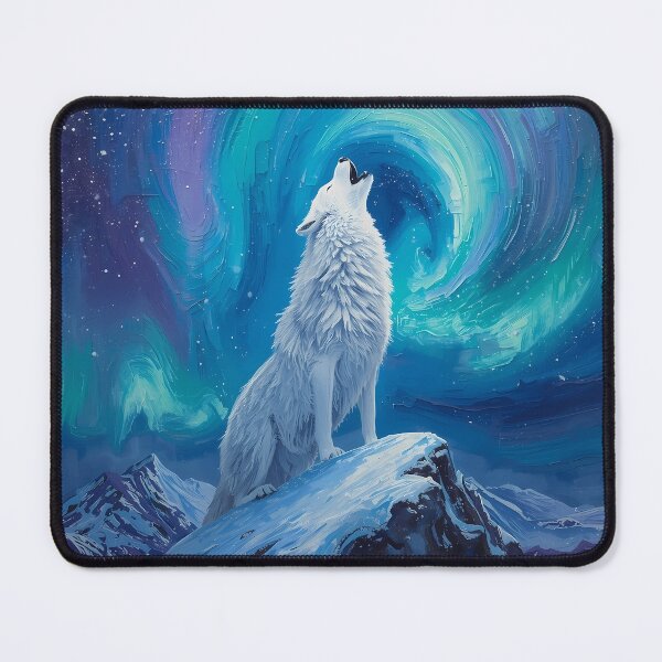 Item preview, The Aurora Wolf Guardian of the North designed and sold by apeles68.