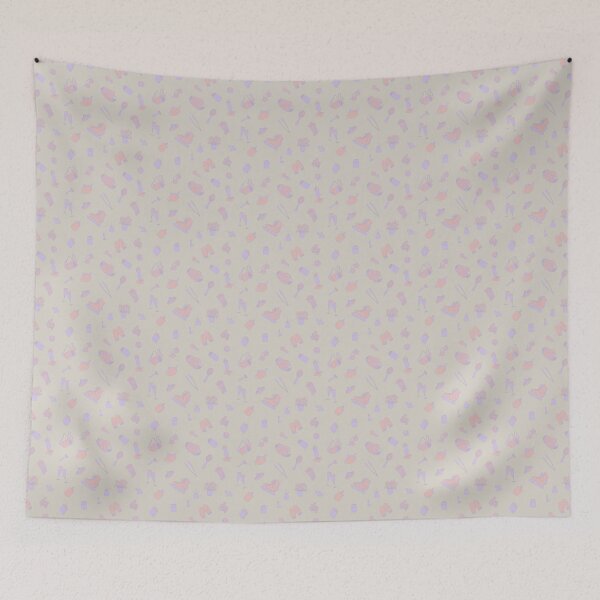 Item preview, Small talk tossed - purple designed and sold by Stephanie Fiona Design.