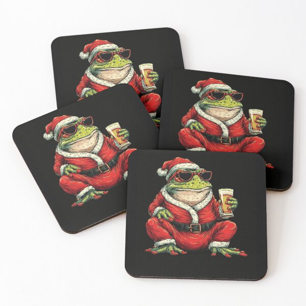 Item preview, Cool Santa Frog Drinking Beer Christmas Party designed and sold by k3rstman1.