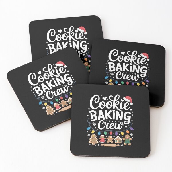 Item preview, Cookie Baking Crew Funny Festive Sweet Holiday Illustration designed and sold by clarabersetart.