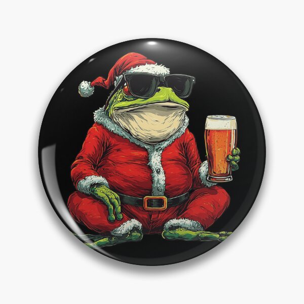 Item preview, Cool Santa Frog Drinking Beer Holiday designed and sold by k3rstman1.