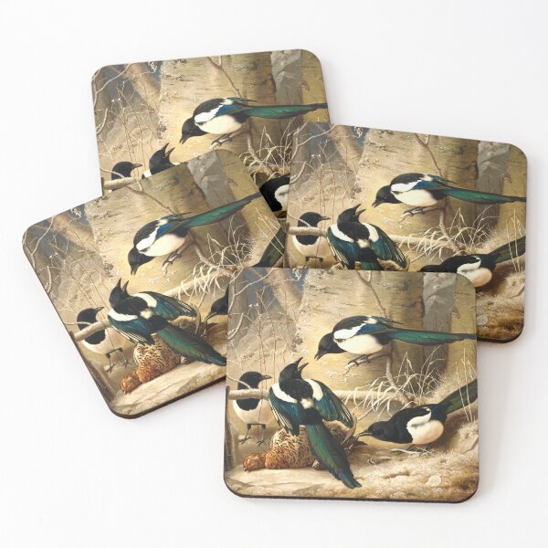 Item preview, Magpies round a dead female capercaillie, 1867, by Ferdinand von Wright designed and sold by AngyDesigns49.
