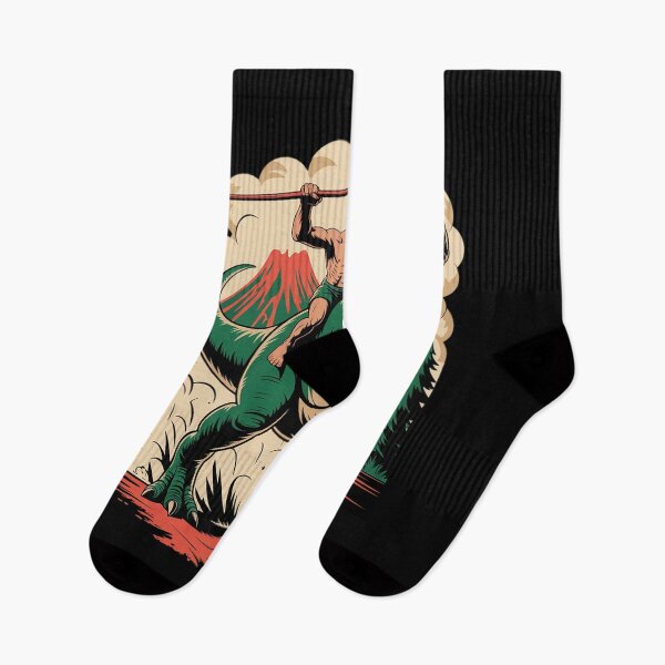 Item preview, Sasquatch Riding Dinosaur Prehistoric War T-Rex Cool Bigfoot designed and sold by MathisBellanger.