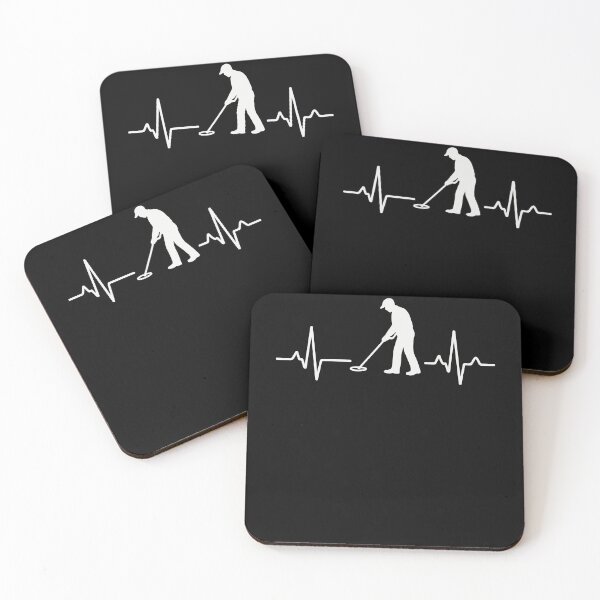 Item preview, Heartbeat Metal Detector Treasure Hunting Design designed and sold by LuminOrb.