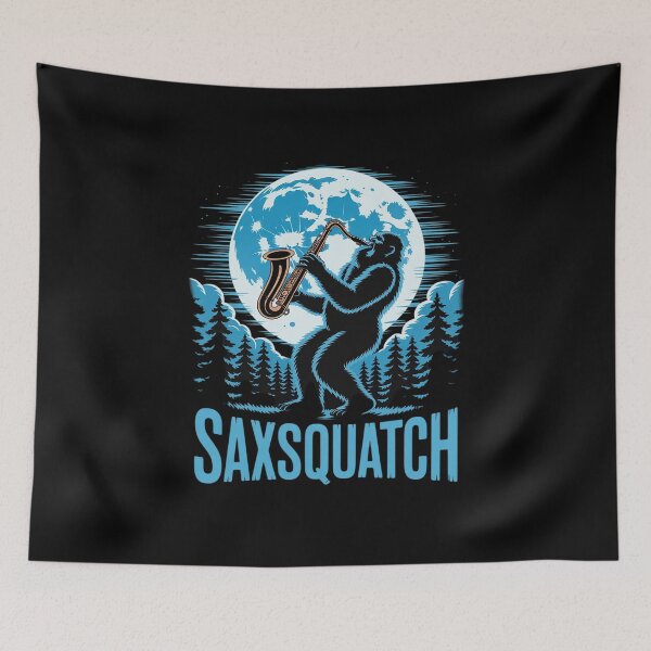 Item preview, Saxaphone Instrument Players - Bigfoot Sasquatch Saxsquatch designed and sold by MathisBellanger.