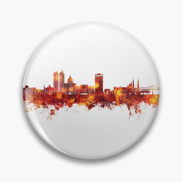 Item preview, Peoria Illinois Skyline designed and sold by ArtPrints.