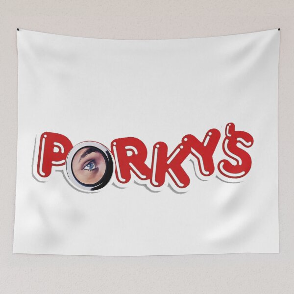 Item preview, Porky's Retro Logo T-Shirt – Funny Vintage Cartoon Design for Fans of Classic Comedy & Nostalgia designed and sold by ArtWearStudio12.