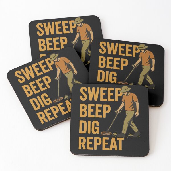 Item preview, Sweep Beep Dig Repeat Metal Detecting Fun designed and sold by LuminOrb.