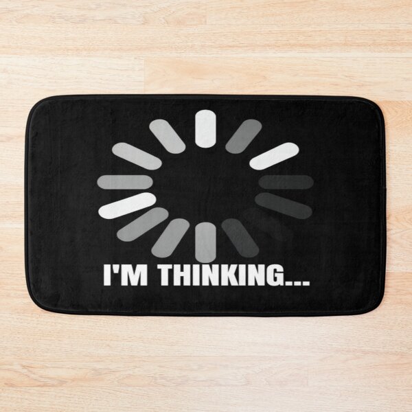 Item preview, Funny 'I'm Thinking...' Loading Icon – Digital Humor for Tech Lovers & Creatives designed and sold by Bright Nest Studio.