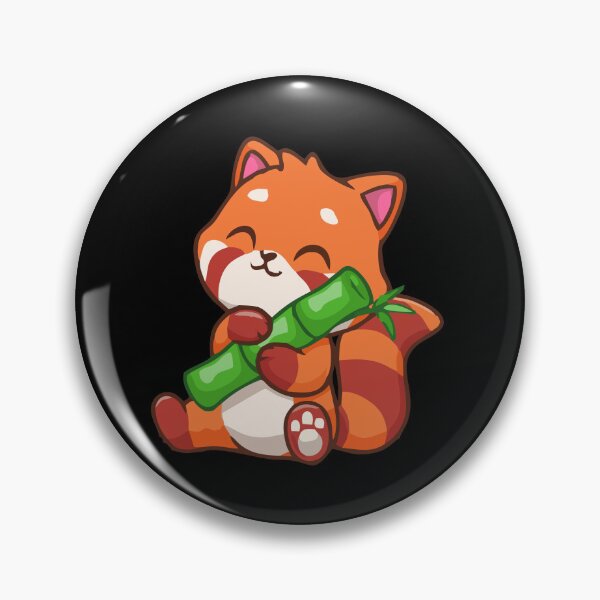 Item preview, Cute Red Panda Hugging Bamboo – Adorable Wildlife Illustration designed and sold by T-Chou.