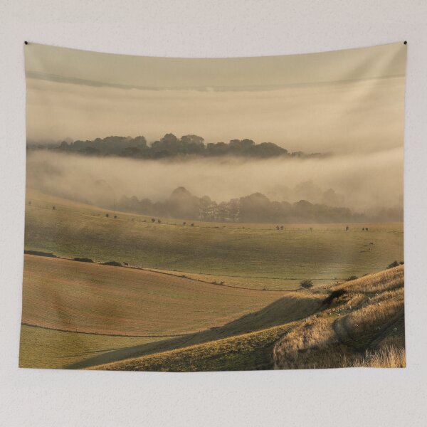 Item preview, Misty South Downs designed and sold by HazyApplePhoto.