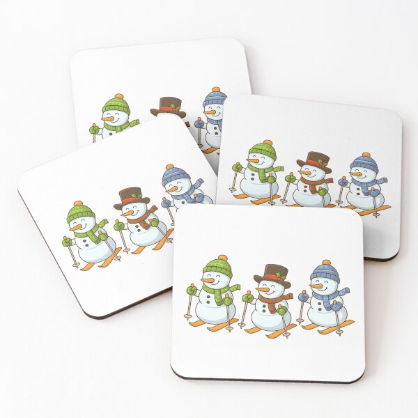 Item preview, Frosty and friends skiing in the snow designed and sold by JamesDunican.