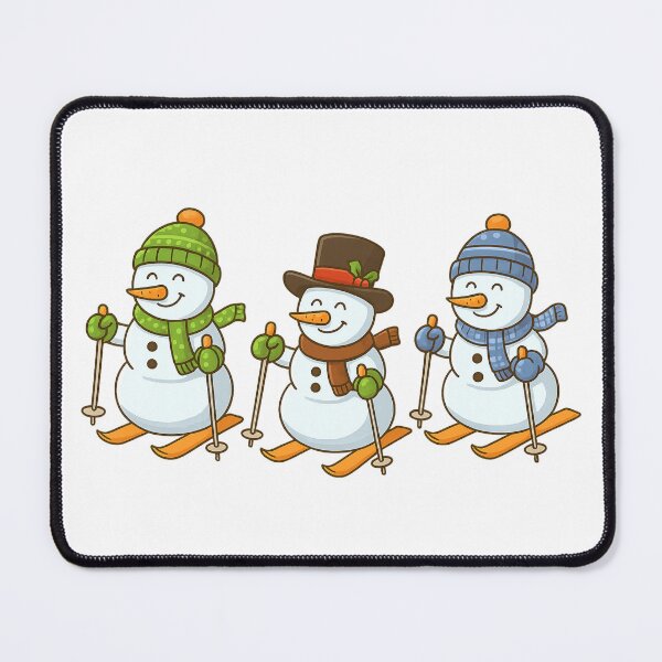 Item preview, Frosty and friends skiing in the snow designed and sold by JamesDunican.