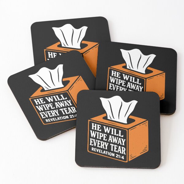 Item preview, Revelation 21:4 He Will Wipe Away Every Tear designed and sold by plushism.