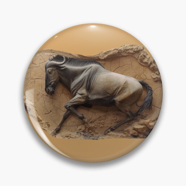Item preview, Wildebeest Migration — Earthbound Wild Energy Symbolic Art designed and sold by SavannaStrikes.