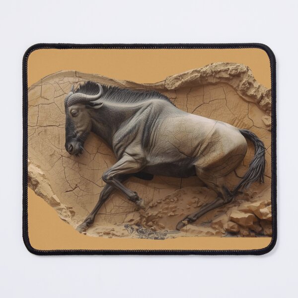 Item preview, Wildebeest Migration — Earthbound Wild Energy Symbolic Art designed and sold by SavannaStrikes.
