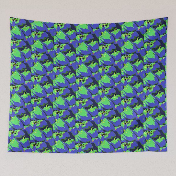Item preview, Fun Bold Bright - Cool Bell Peppers Print in Blue and Green designed and sold by ABG Inspirational Art.