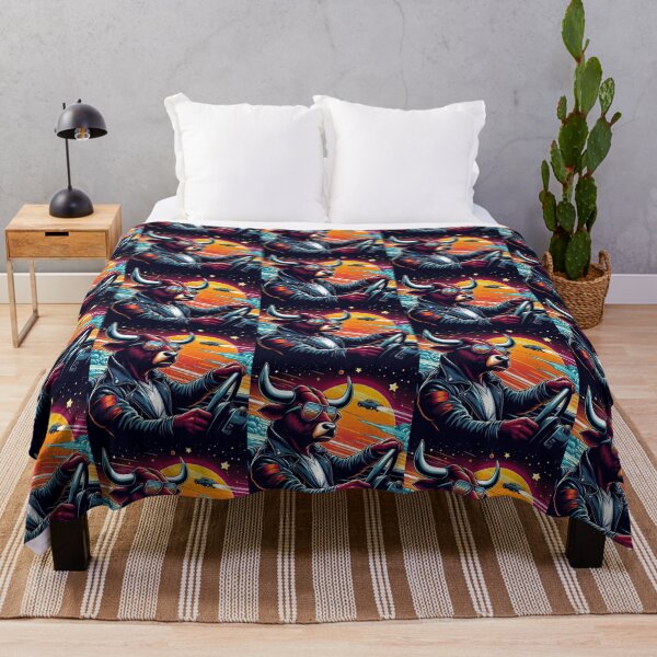 Item preview, bull driving in space designed and sold by Dogandesighn.